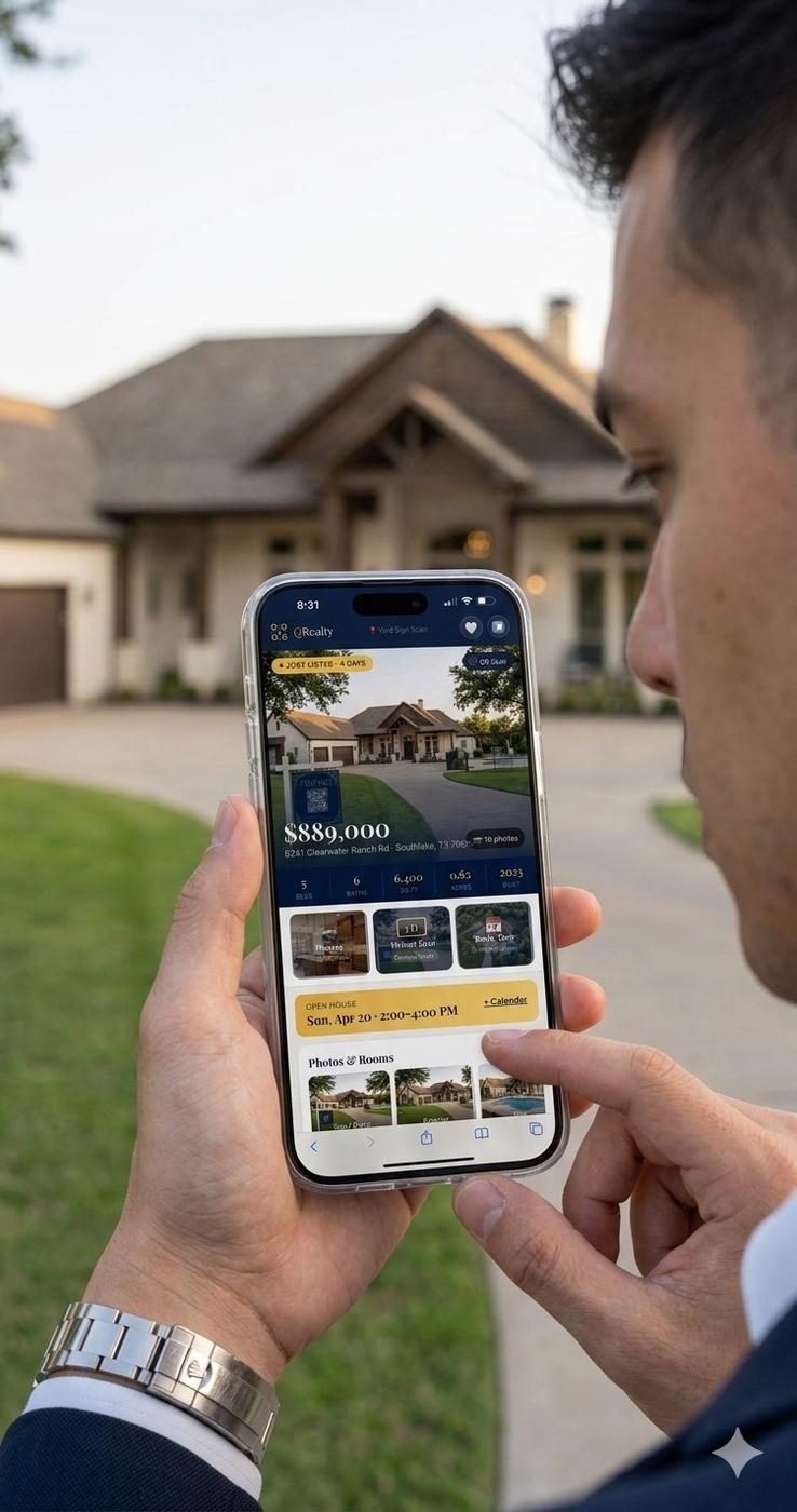 Agent viewing Home Spotlight behavioral data on phone