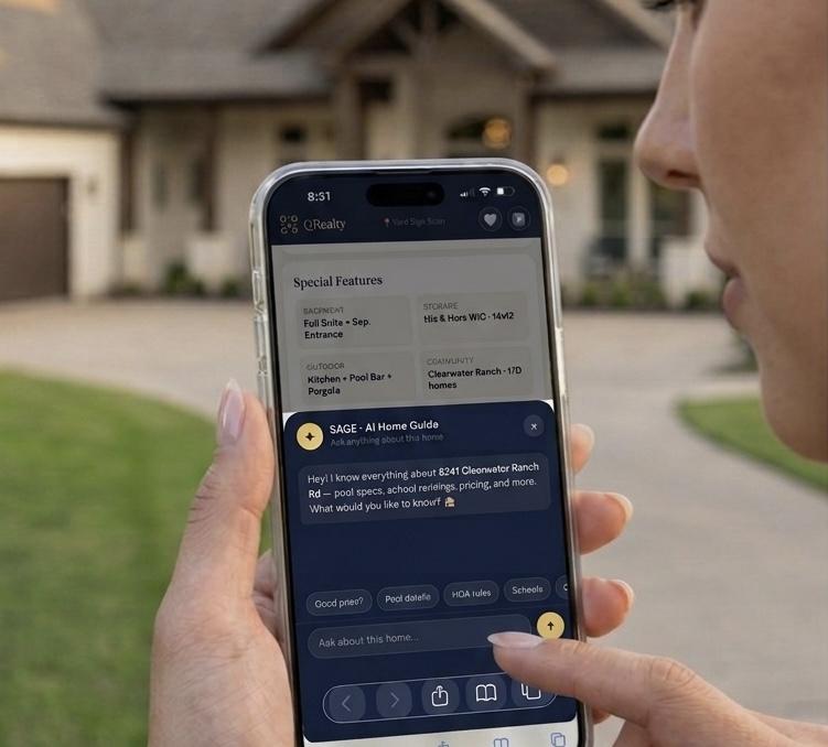 Buyer on phone interacting with SAGE AI